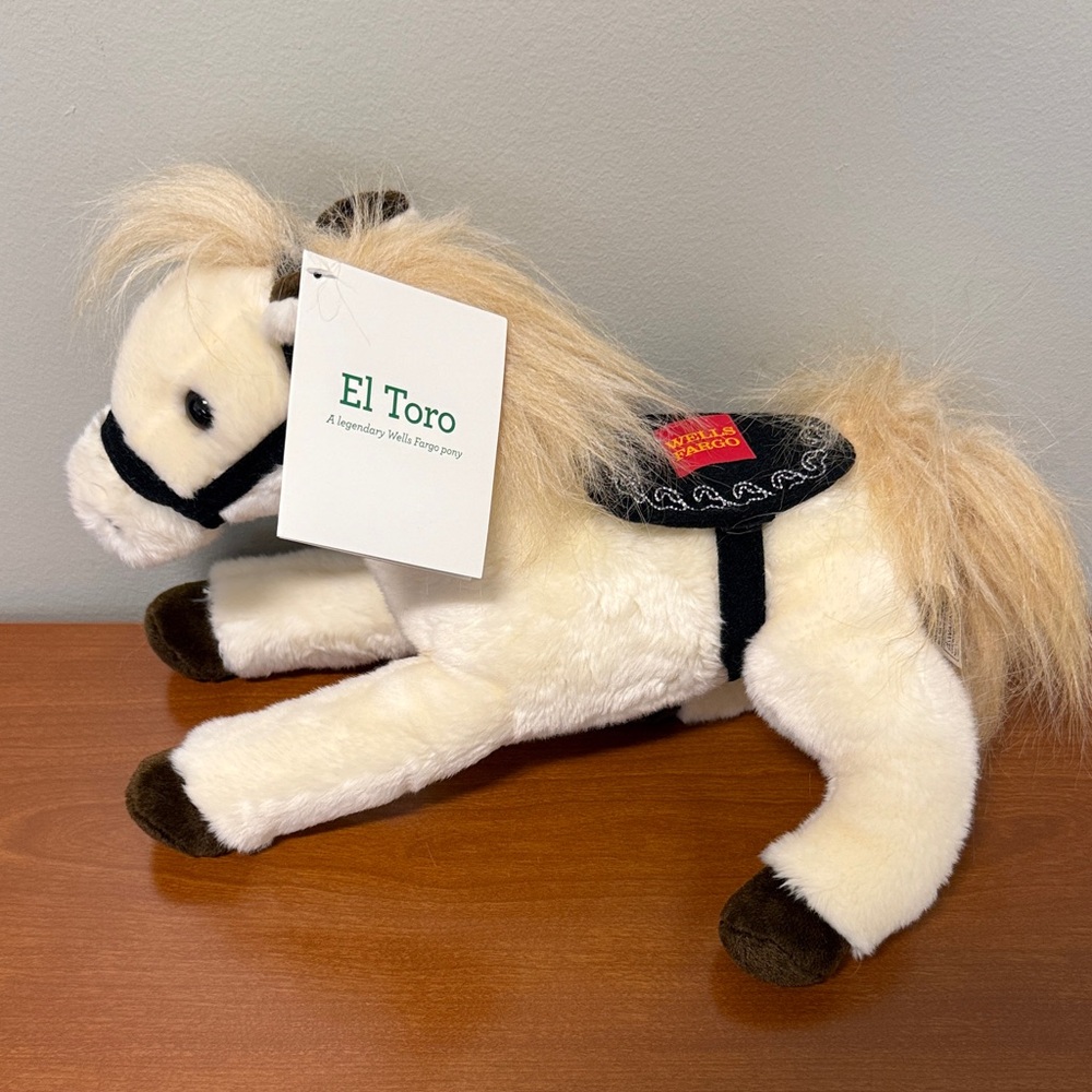 El Toro Cream and Brown Stuffed Pony